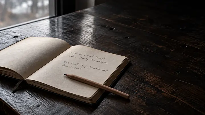 Journal with personal notes